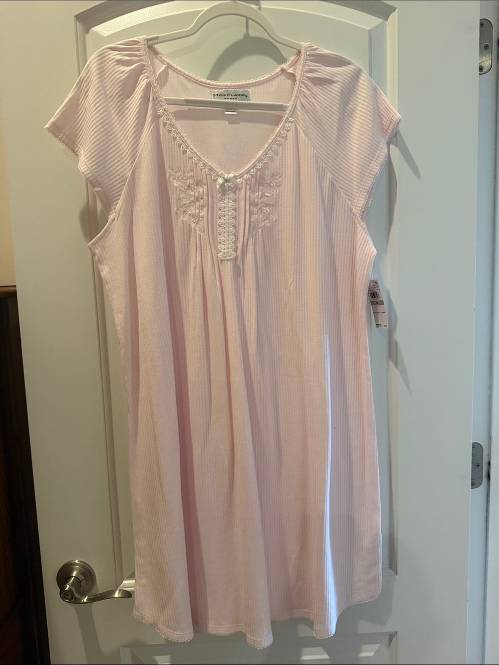 Miss Elaine Light Pink Women's Nightgown -Size 1X